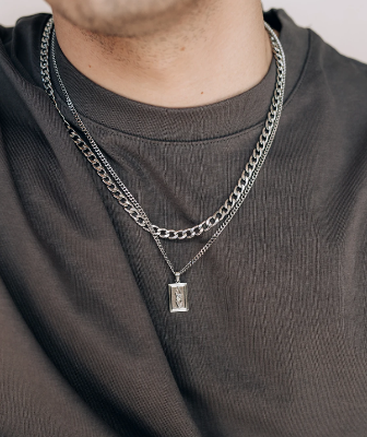 Picture of Stainless Steel Cuban Minimalist Link Chain For Men - mm