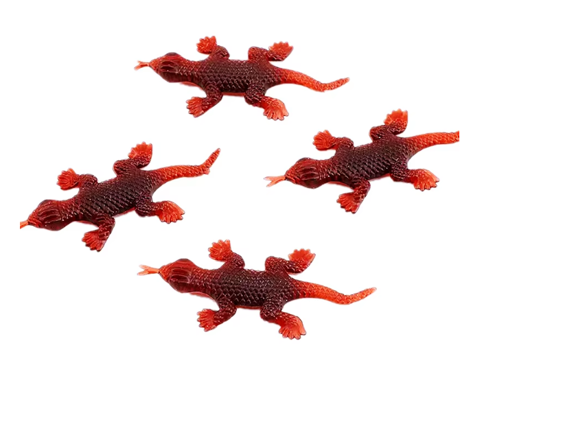 Picture of Pack Of 4 Funny Artificial Insects Toy - Cockroach, Lizard, Scorpion Funny Prank Toy Looks Like Real