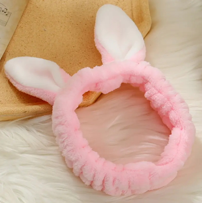 Picture of Adorable Rabbit Ear Makeup Hair Band For Women, Simple Headband For Washing Face