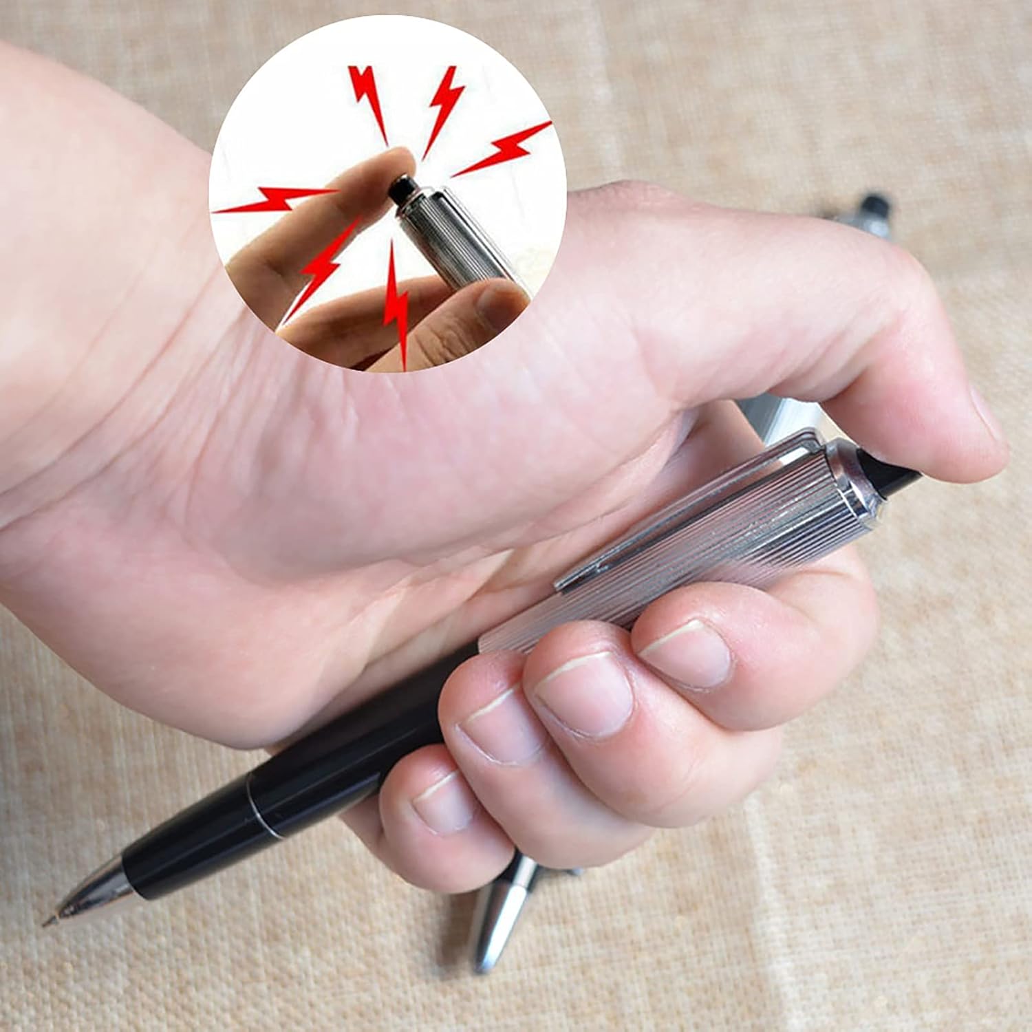 Picture of Funny Electric Shock Pen Toy Prank Trick Novelty Friend Practical Joke