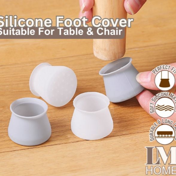 Picture of 8pcs Silicone Leg Protectors - Table & Chair Foot Cushion Covers for Maximum Protection