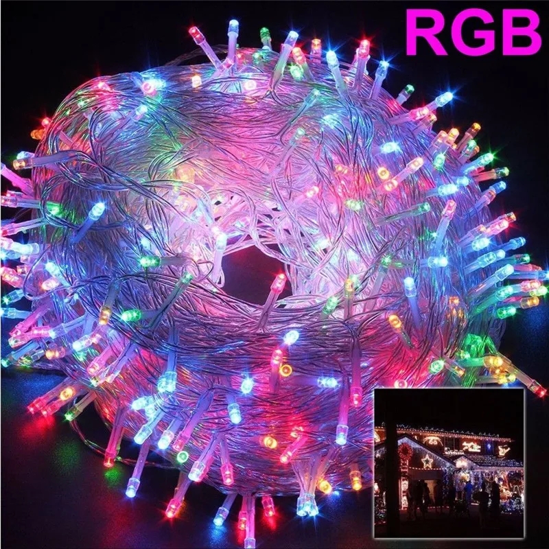 Picture of Multi Coloured Indoor & Outdoor Multi Function LED Fairy Lights-Multicolor