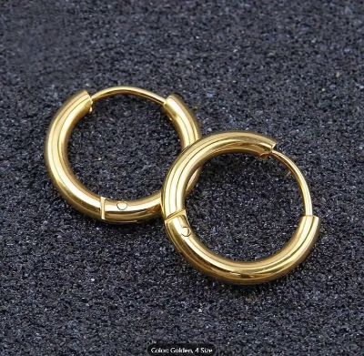 Picture of Stylish Stainless Steel Men's Earrings- 1 Pair