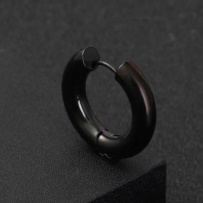 Picture of Earrings for Men and Boys- 1pair - Black