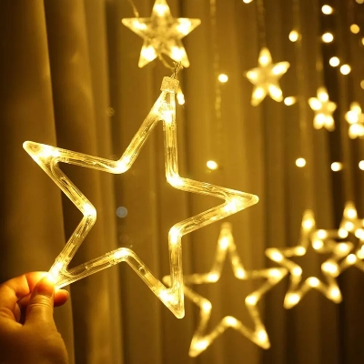 Picture of Home Decorative Big Star Led Light For Home Decor-Gold