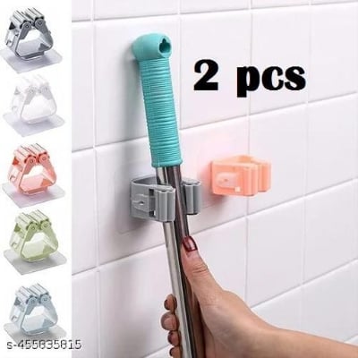 Picture of Hook Broom Holder Hanger Behind Doors On Walls Kitchen Storage Tool