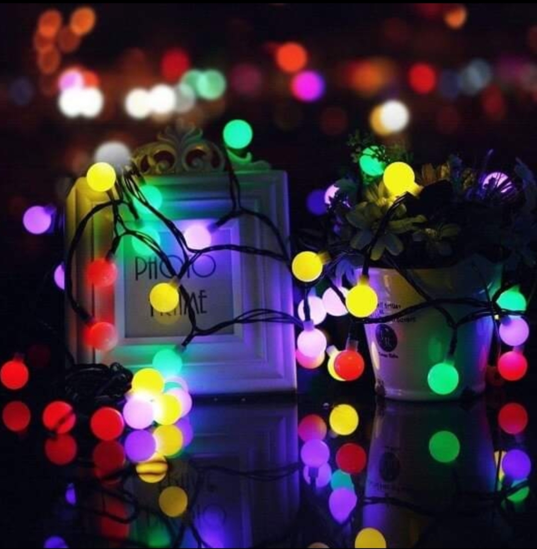 Picture of Led Ball Shaped String Fairy Lights Multi-Color - Fairy Lights-Multicolor
