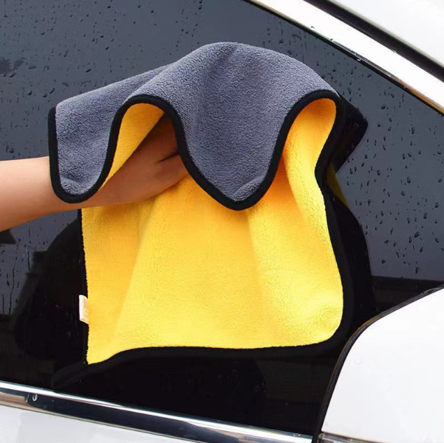 Picture of Good Quality Micro Fiber Double Layer Towel for Bike/ Car Cleaning
