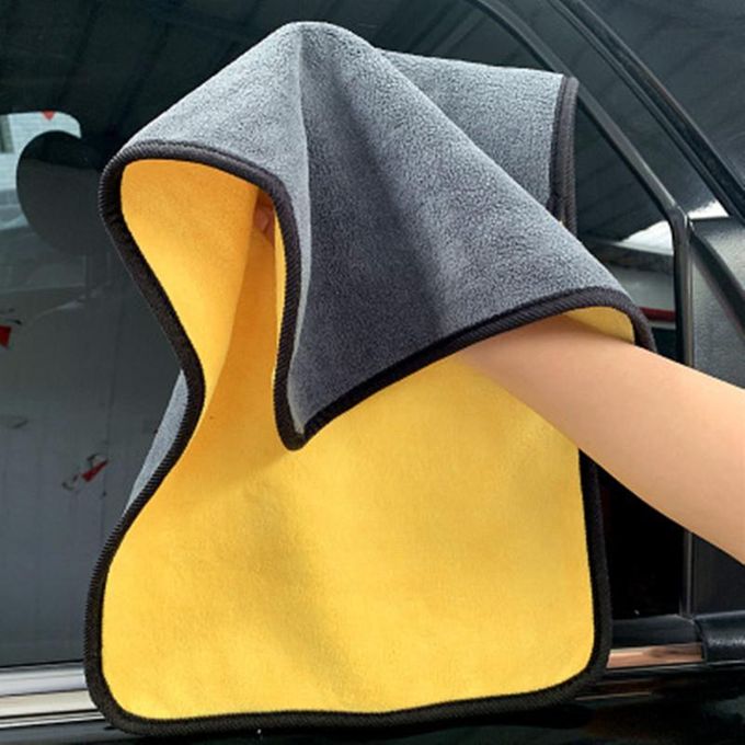 Picture of Good Quality Micro Fiber Double Layer Towel for Bike/ Car Cleaning