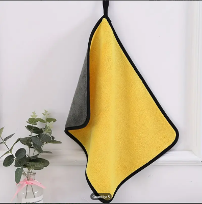 Picture of Good Quality Micro Fiber Double Layer Towel for Bike/ Car Cleaning