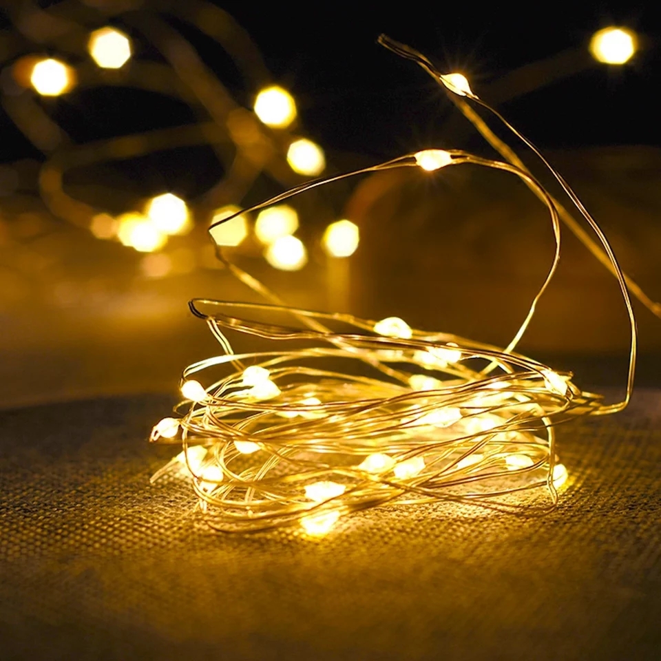 Picture of Decorative party String fairy lights for decoration 50 pcs bulb-Gold