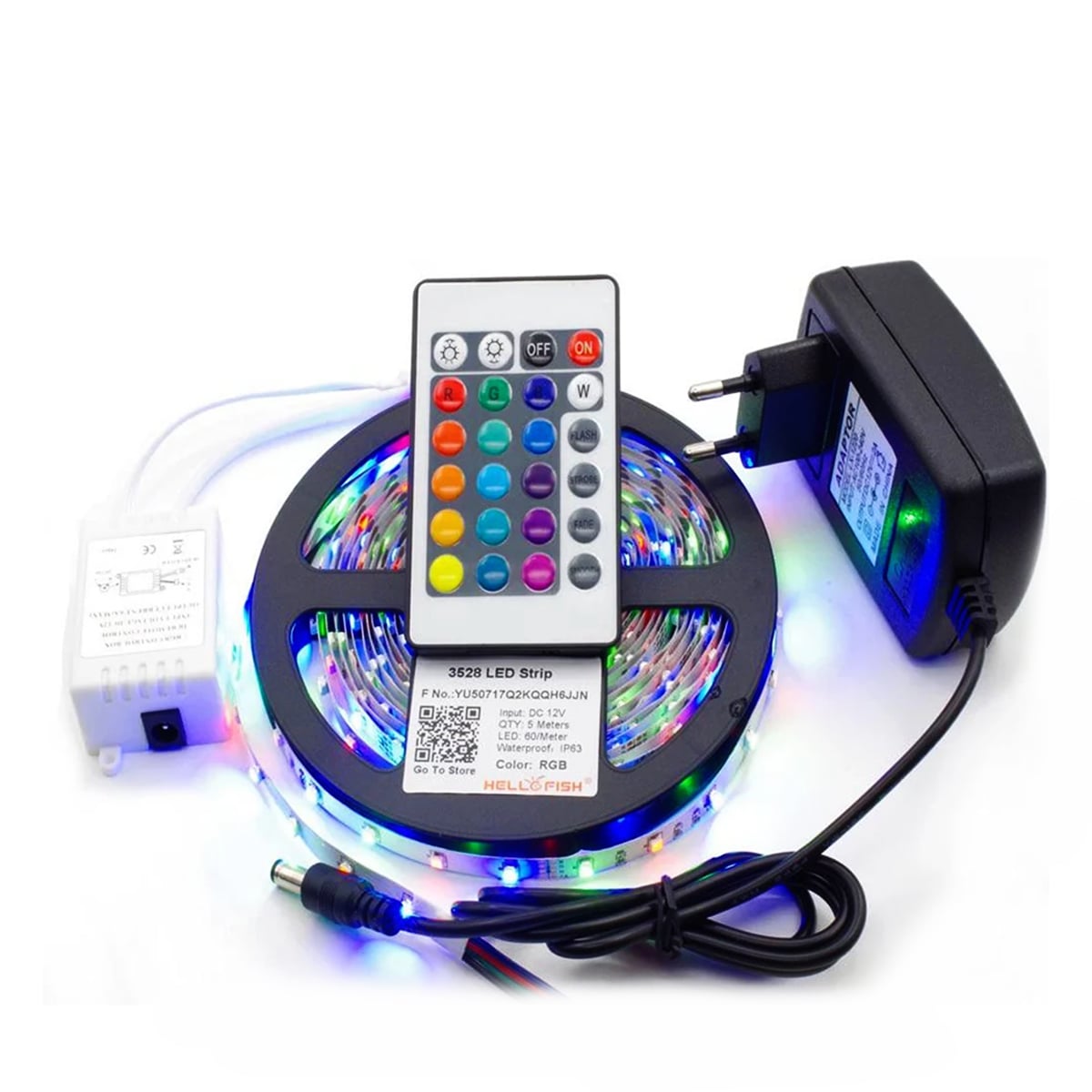 Picture of 16 Feet Rgb Remote Control Led Strip Light - Rgb Light