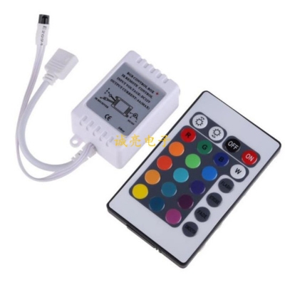 Picture of RGB controler with 24 button Remote-Multicolor