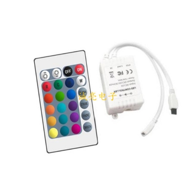 Picture of RGB controler with 24 button Remote-Multicolor