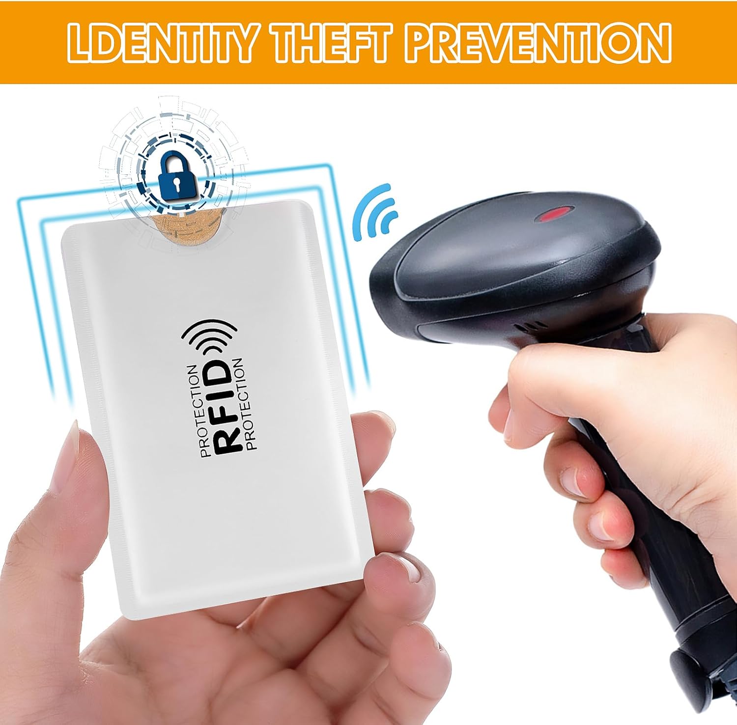 Picture of Metallic Anti RFID Card Holder NFC Blocking Reader Id Case