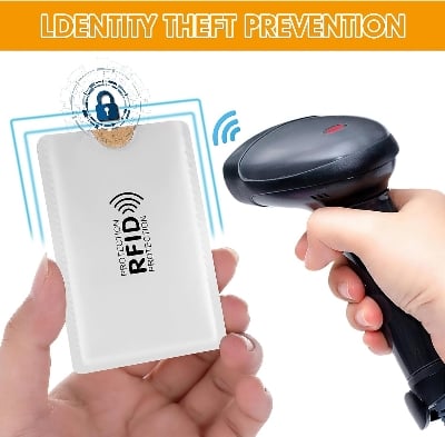 Picture of Metallic Anti RFID Card Holder NFC Blocking Reader Id Case