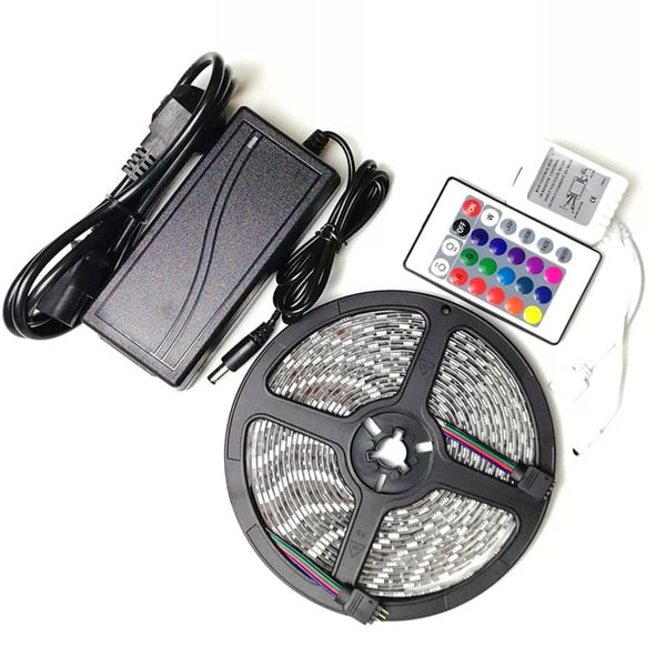 Picture of Led Light Strip Rgb 5050 Set Tape Color Changing Led Strip With Remote For Home Lighting - Rgb Led Strip Light - rgb light-Multicolor