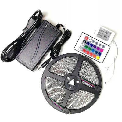 Picture of Led Light Strip Rgb 5050 Set Tape Color Changing Led Strip With Remote For Home Lighting - Rgb Led Strip Light - rgb light-Multicolor