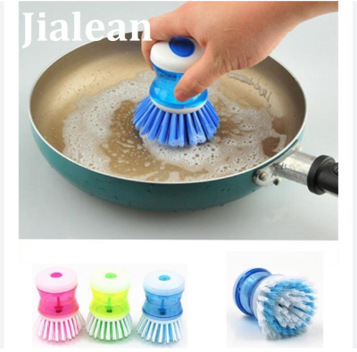 Picture of Kitchen Washing Pot Dish Brush With Washing Up Liquid Soap