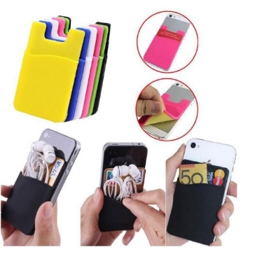 Picture of Silicone Smart Cell Phone For Cash Holder, Earphone& Wallet - Multicolour