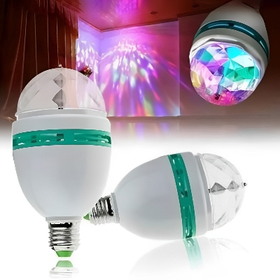 Picture of 360 Degree LED Rotating Bulb Magic Disco Light for Party/Home/Diwali Decoration-Multicolor