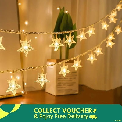 Picture of LED Star String Fairy Lights - Golden