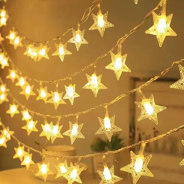Picture of LED Star String Fairy Lights - Golden