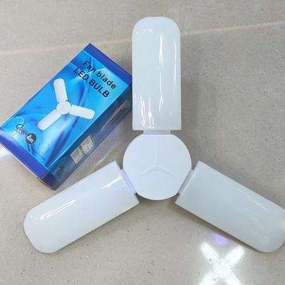 Picture of Home Energy Saving High Brightness Pendant Light Foldable Fan Blade LED Garage Light New-White