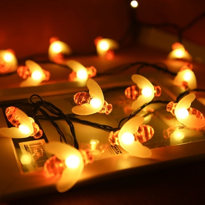 Picture of Honey bee warm white Fairy Lights_ Decorative Fairy Lights 20 pieces set party light - Fairy Lights - Room Decoration Light-Gold