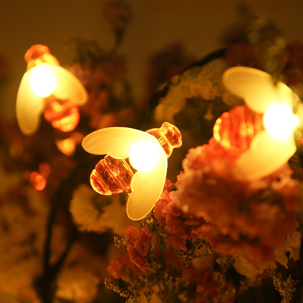 Picture of Honey bee warm white Fairy Lights_ Decorative Fairy Lights 20 pieces set party light - Fairy Lights - Room Decoration Light-Gold