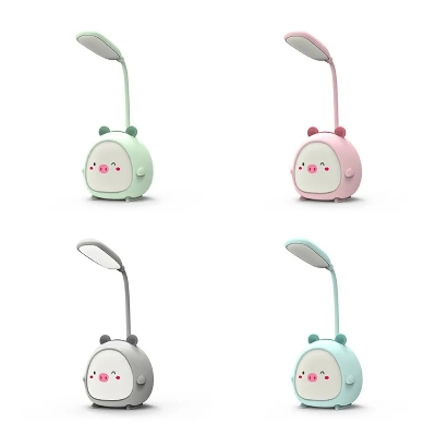 Picture of Desk Lamp Multi-purpose Eye-protection Adorable Household Mini Three-gear USB Lamp for Reading Desk Lamps Indoor Lighting-Green