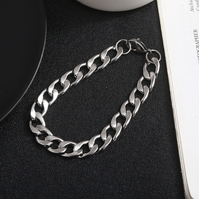 Picture of Stainless Steel Chain Bracelets For Man - Silver