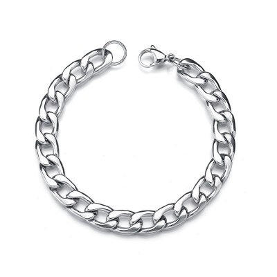 Picture of Stainless Steel Chain Bracelets For Man - Silver