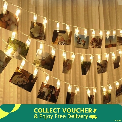 Picture of Photo Clips String Lights Fairy Decorative Lights-Gold