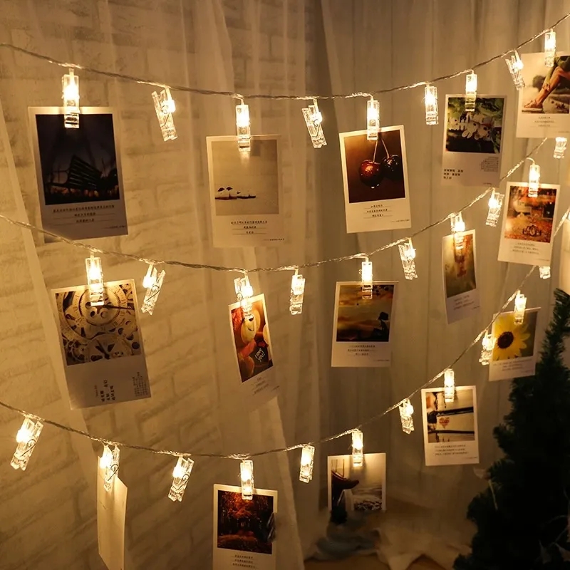 Picture of Photo Clips String Lights Fairy Decorative Lights-Gold