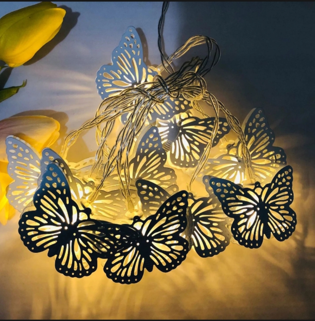 Picture of 20LED Fancy Butterfly Fairy String Lights for Decoration fairy light-Gold