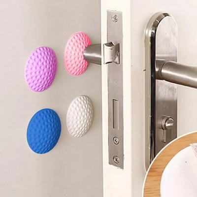 Picture of Soft Silicone Rubber Door Safety Pad / Adhesive Pad Door & Wall Safety Guard 1 Pcs