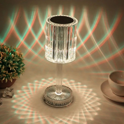 Picture of Crystal Table Lamp Gatsby Crystal Lamp 16 Color Changing Rechargeable Night Light For Bar Dinner Bedroom Room Decor-Multicolor