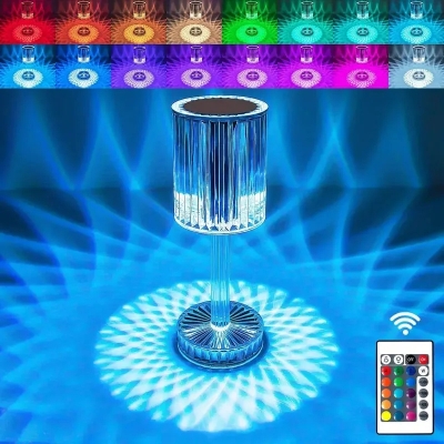 Picture of Crystal Table Lamp Gatsby Crystal Lamp 16 Color Changing Rechargeable Night Light For Bar Dinner Bedroom Room Decor-Multicolor