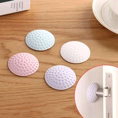 Picture of Self Adhesive Silicone Rubber Wall Protector Door Handle Stopper- 2 pcs