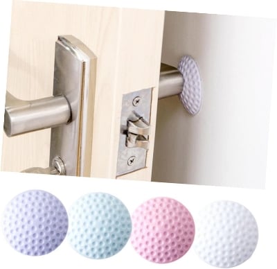 Picture of Self Adhesive Silicone Rubber Wall Protector Door Handle Stopper- 2 pcs