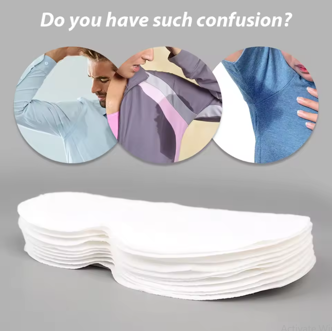 Picture of 5 Pair/10Pcs Disposable Underarm Pads Armpit Sweat Pads - White
