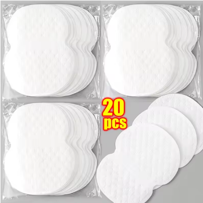 Picture of Underarm Sweat Pads for Women Armpits Adhesive Disposable Dress Guards Non Visible Secret Sweat Block - White