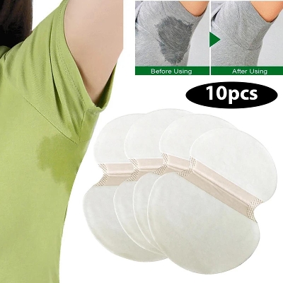 Picture of 5 pair/10Pcs Disposable Unisex Underarm Sweat Absorbent Pads. - White