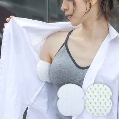 Picture of 5 pair/10Pcs Disposable Unisex Underarm Sweat Absorbent Pads. - White
