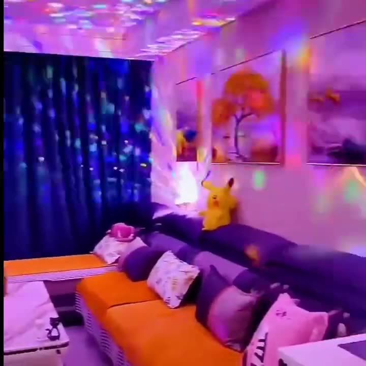 Picture of E27 Rotating Stage Lights Mini LED Disco Lamp RGB Home Party Light Magic Colorful Disco Ball KTV Bar DJ Disco Atmosphere Lamp-Multicolor