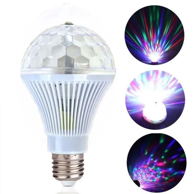 Picture of Rotating Lamp for Stage Lighting  Disco Home Party Light-Multicolor