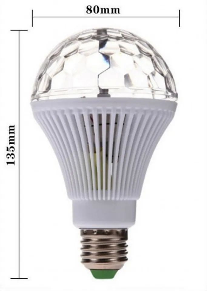 Picture of Rotating Lamp for Stage Lighting  Disco Home Party Light-Multicolor