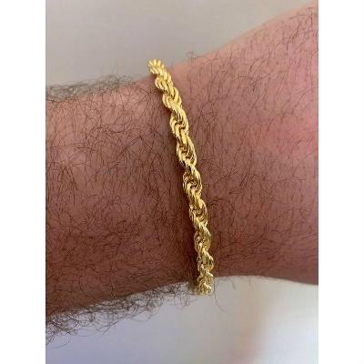 Picture of Mens Powerful Stainless Steel Bracelet - Gold