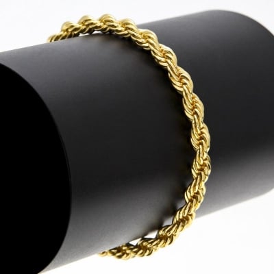 Picture of New American Rope Chain Bracelet For Men - Gold